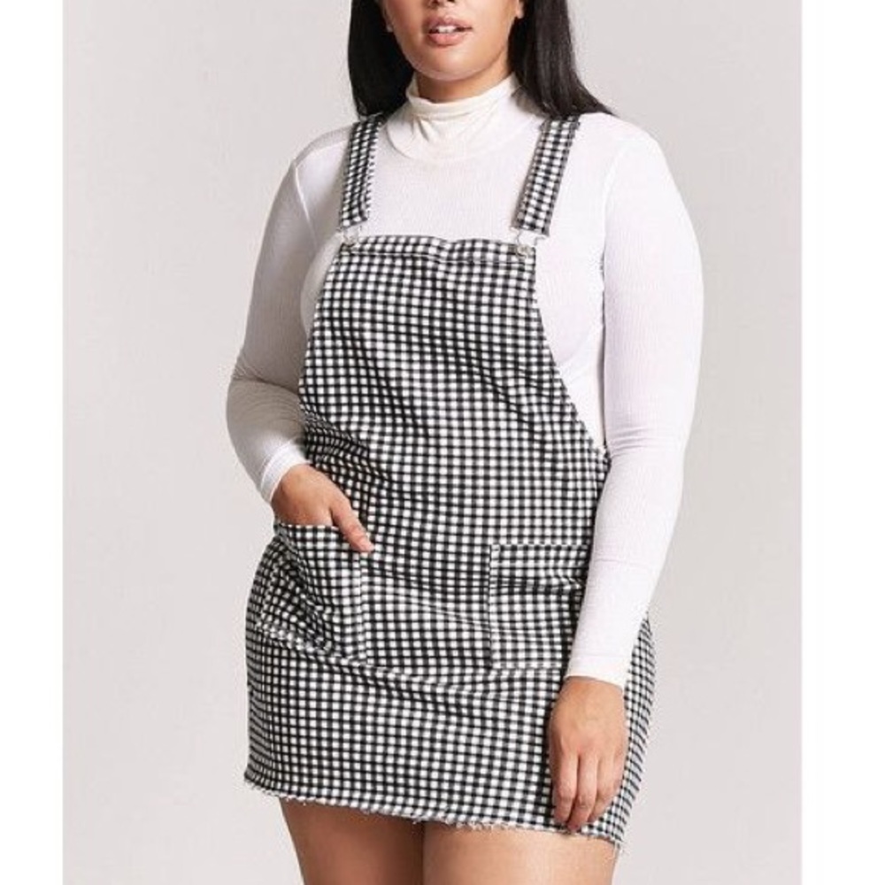 PLUS SIZE ❤️ Forever 21 Gingham overall dress